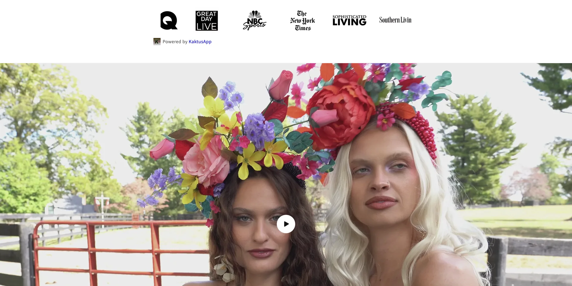 The Hat Doctor online shop showing couture Kentucky Derby hats and fascinators